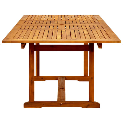 Masă de grădină, (160-240)x100x75 cm, lemn masiv de acacia