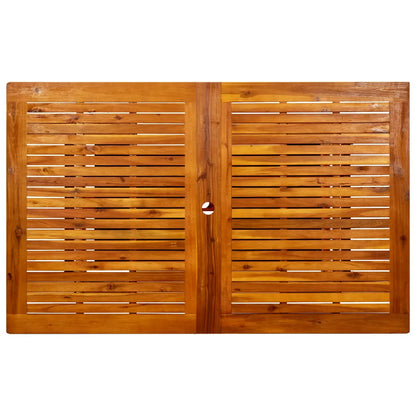 Masă de grădină, (160-240)x100x75 cm, lemn masiv de acacia