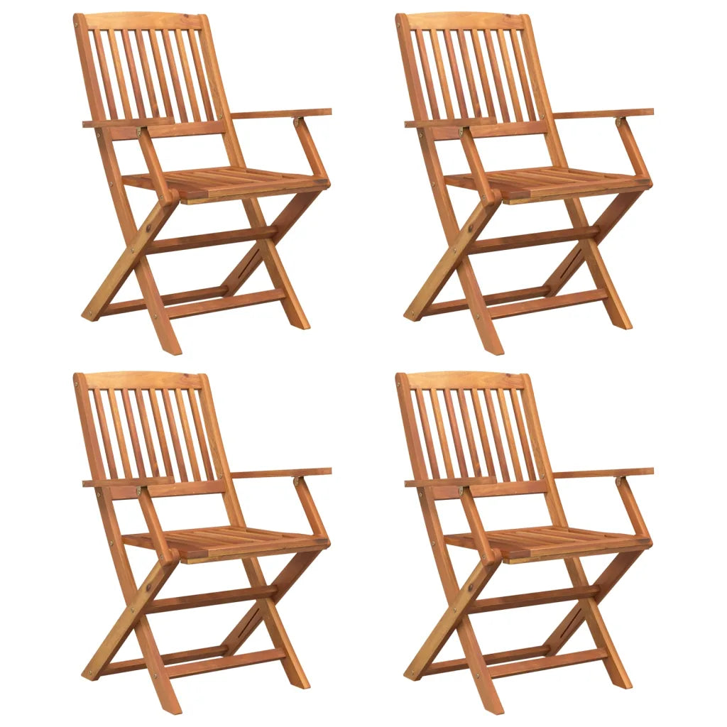 Set mobilier de grădină, 5 piese, lemn masiv de acacia
