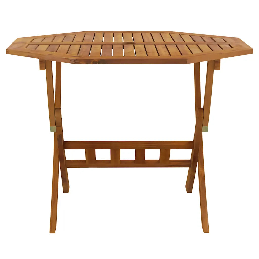 Masă de grădină pliabilă, 90x75 cm, lemn masiv de acacia