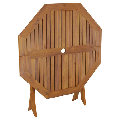Masă de grădină pliabilă, 90x75 cm, lemn masiv de acacia