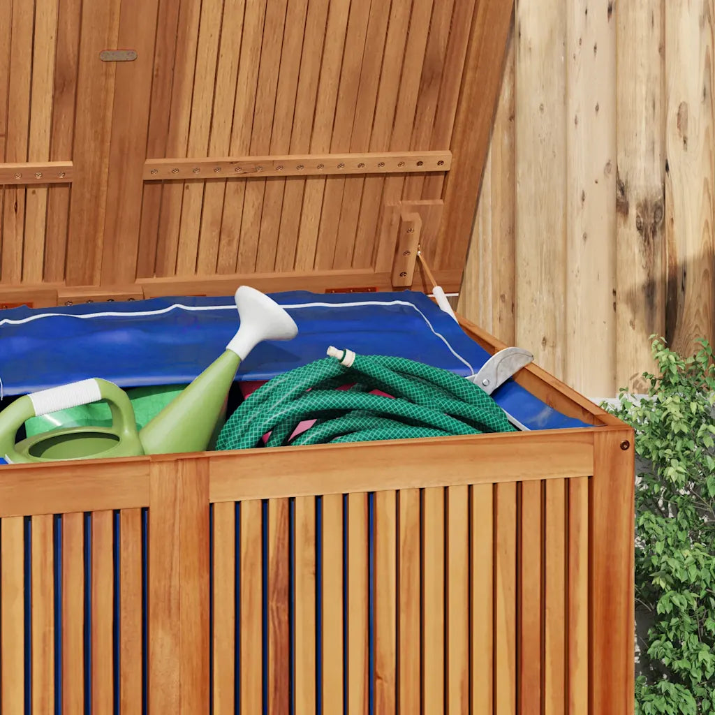 Ladă depozitare pentru grădină 150x80x75 cm lemn masiv acacia
