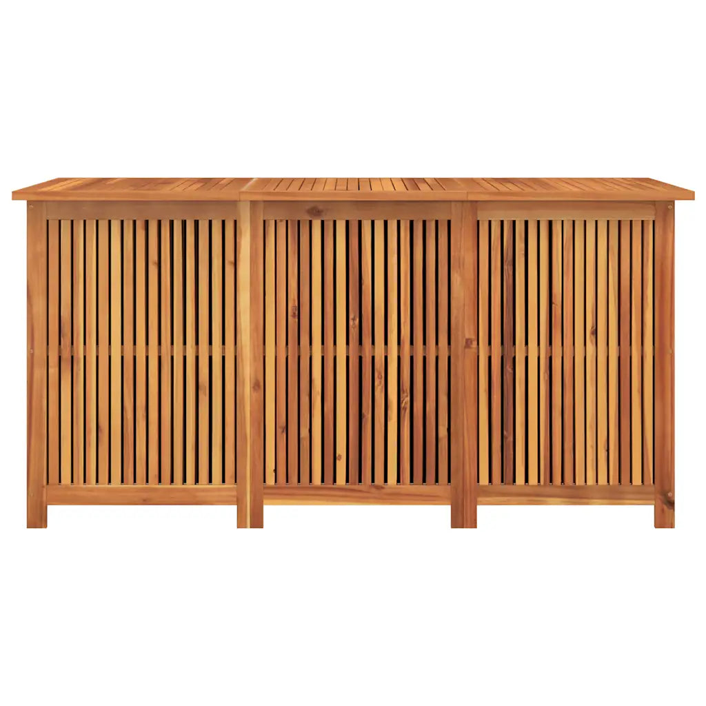 Ladă depozitare pentru grădină 150x80x75 cm lemn masiv acacia
