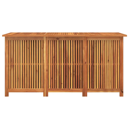 Ladă depozitare pentru grădină 150x80x75 cm lemn masiv acacia
