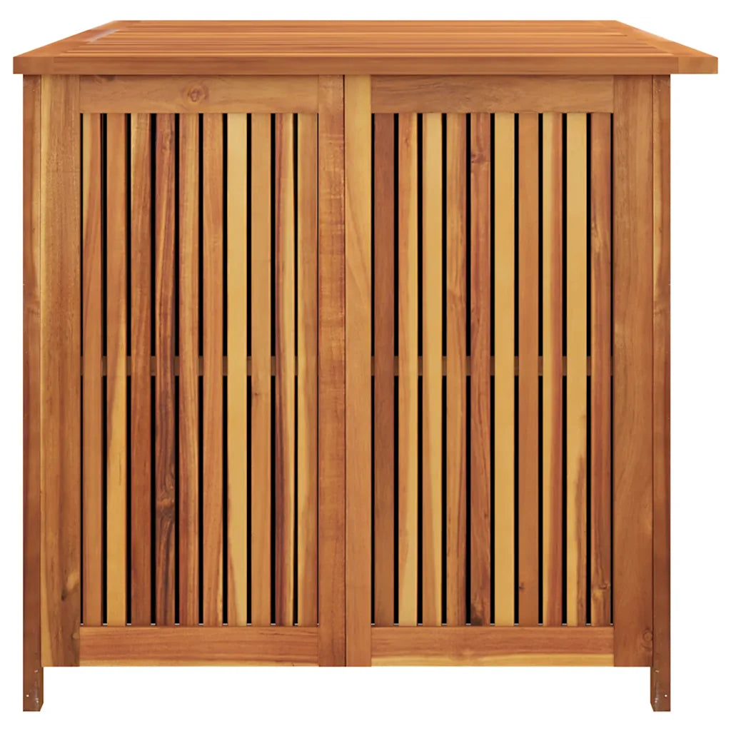 Ladă depozitare pentru grădină 150x80x75 cm lemn masiv acacia