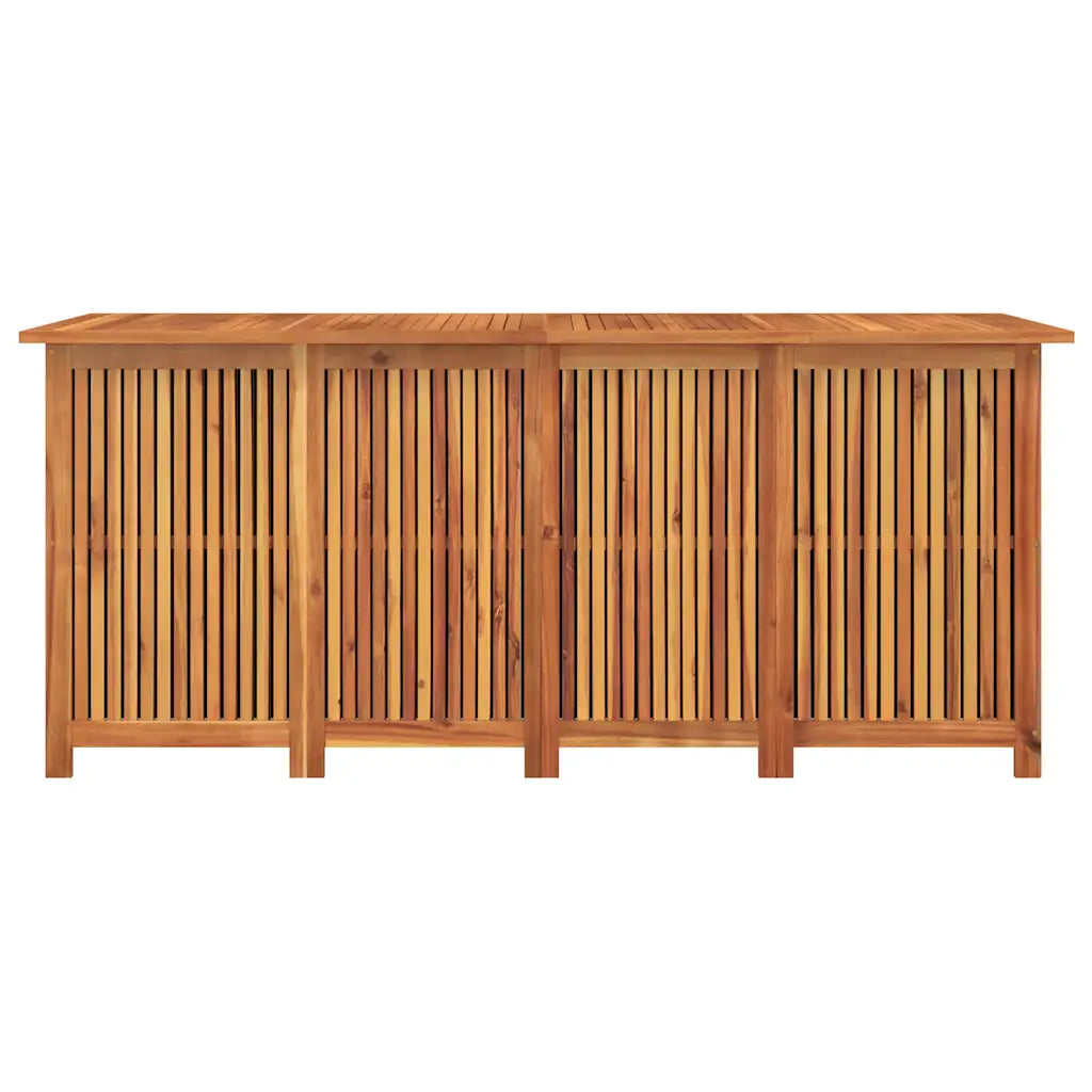 Ladă depozitare grădină, 200x80x75 cm, lemn masiv de acacia