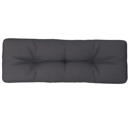 Pernă de paleți, antracit, 120x40x12 cm, material textil