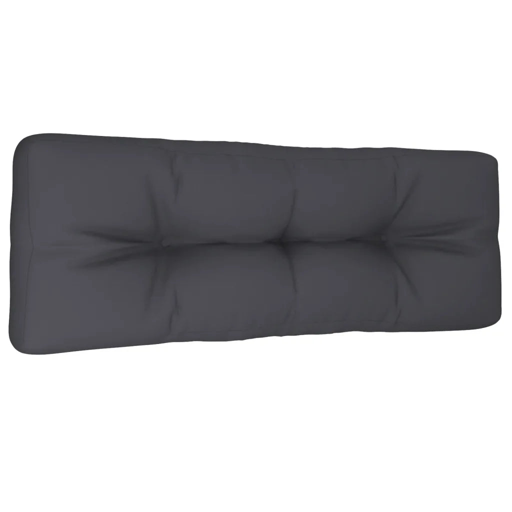 Pernă de paleți, antracit, 120x40x12 cm, material textil