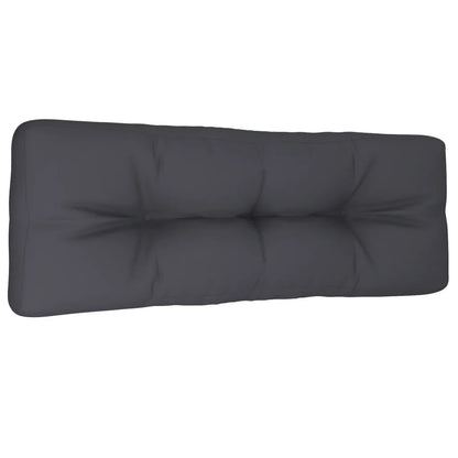 Pernă de paleți, antracit, 120x40x12 cm, material textil