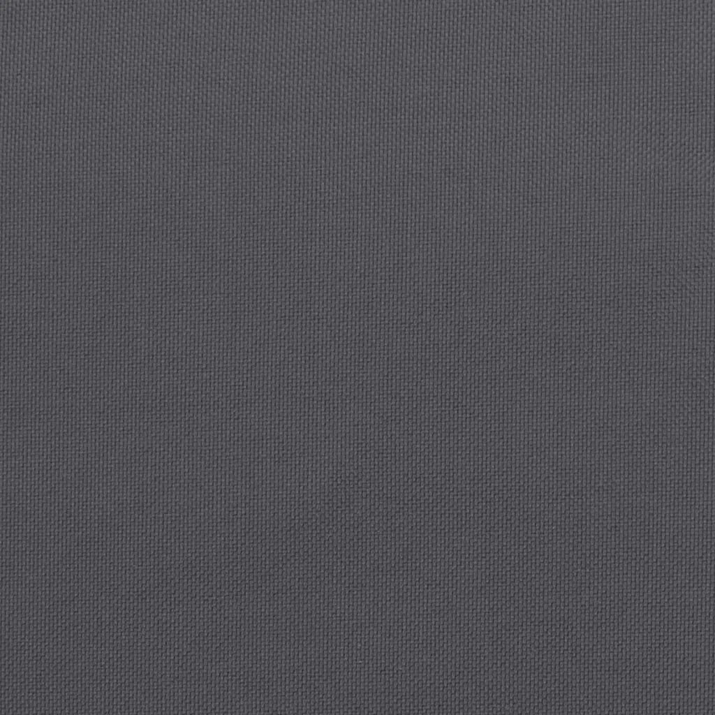 Pernă de paleți, antracit, 120x40x12 cm, material textil