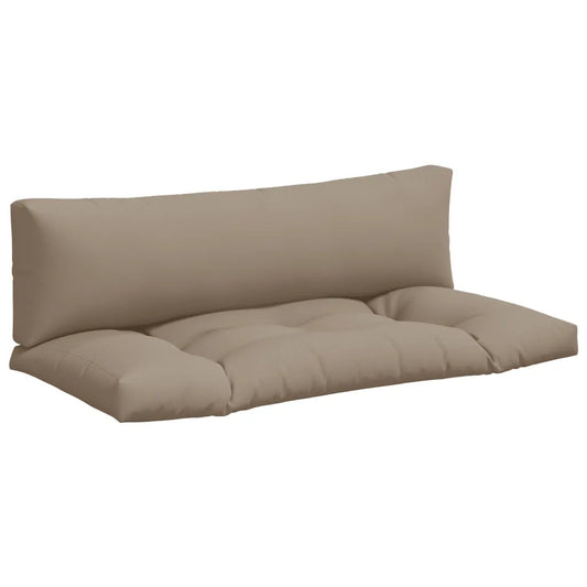 Perne de paleți, 2 buc., gri taupe, material textil