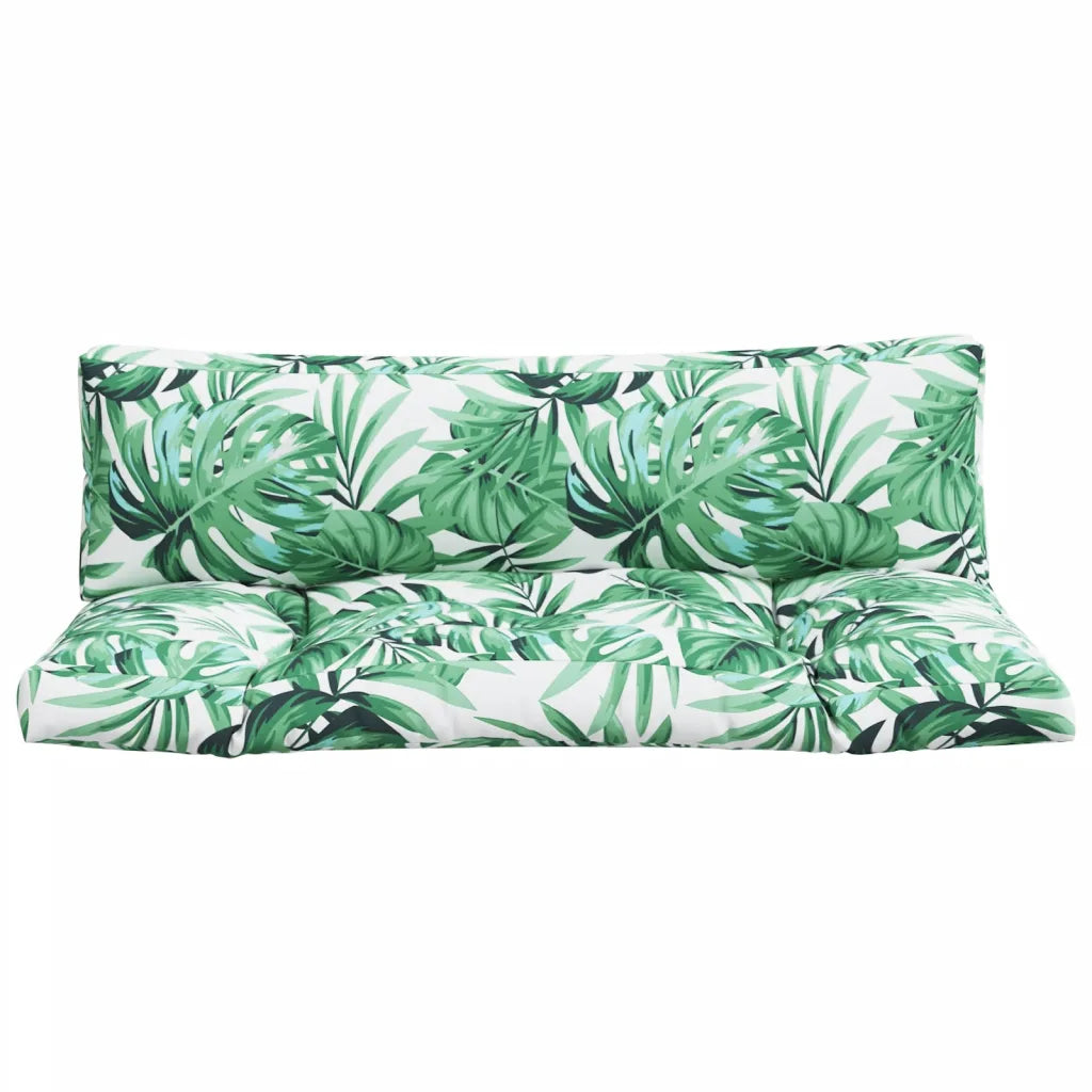 Perne de paleți, 2 buc., model cu frunze, textil