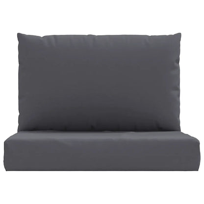 Perne canapea din paleți, 2 buc., antracit, material textil