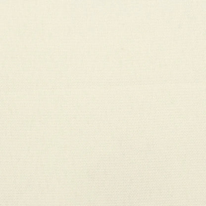 Perne de canapea din paleți, 2 buc., alb crem, material textil