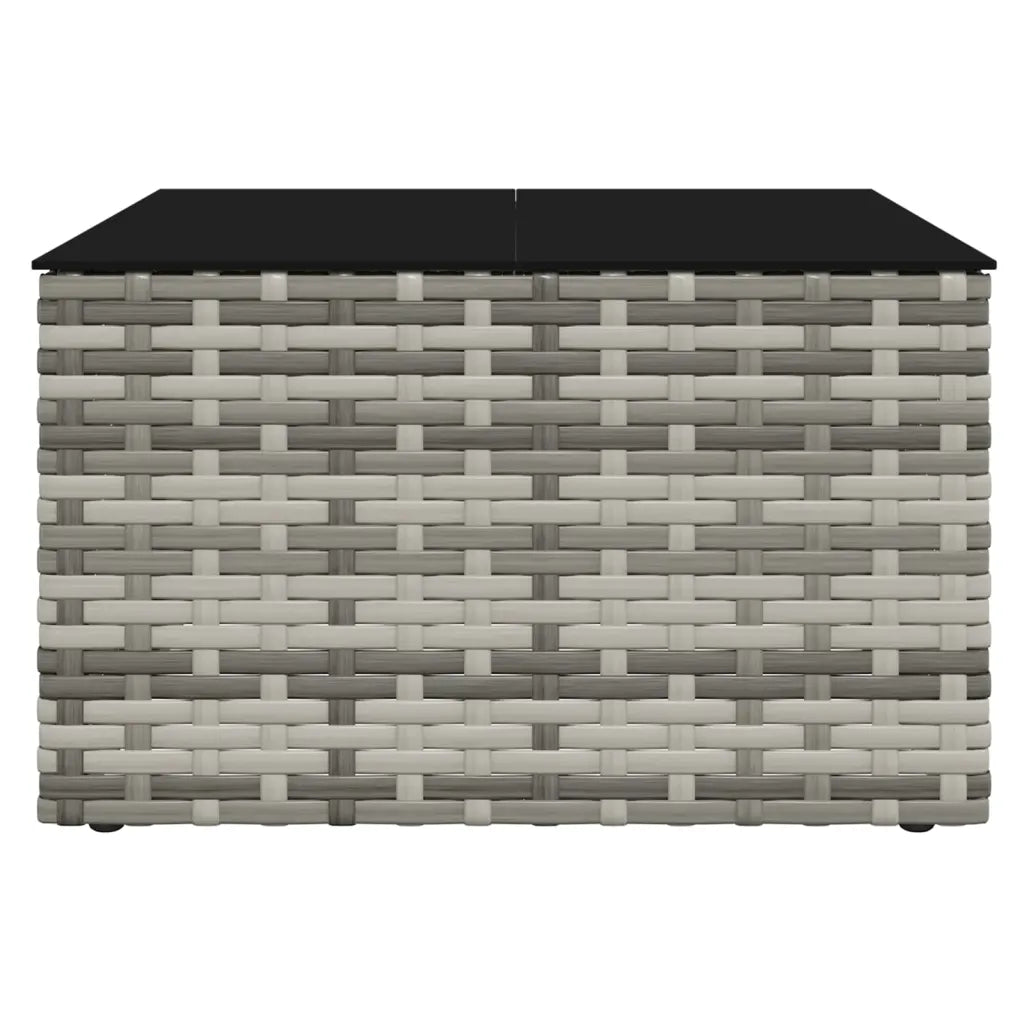 Set mobilier de grădină cu perne, 2 piese, gri, poliratan