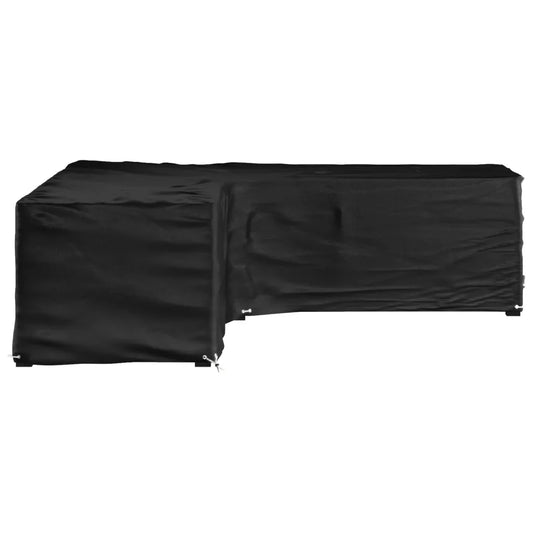 Husă mobilier de grădină în formă de L 16 ocheți, 250x250x70 cm