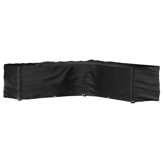 Husă mobilier de grădină în formă de L 20 ocheți, 300x300x90 cm