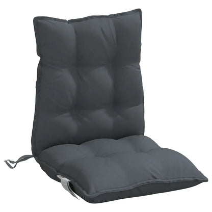 Perne scaun cu spătar mic, 2 buc., antracit, textil oxford
