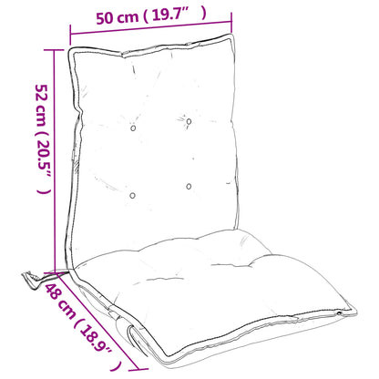 Perne de scaun spătar mic, 4 buc., negru, textil oxford