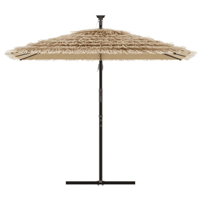 Umbrelă soare de grădină cu stâlp din oțel, maro 290x290x238 cm