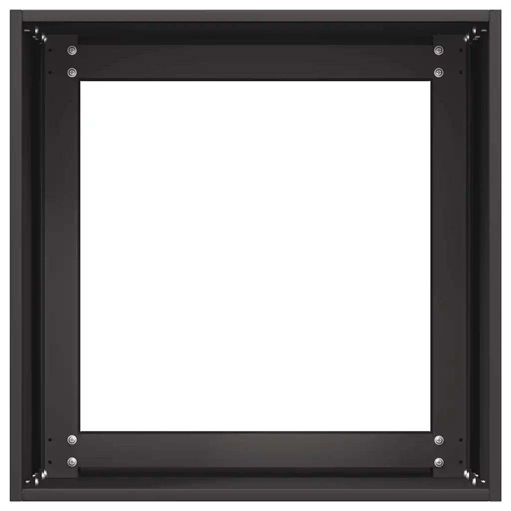 Jardinier negru 40x40x40 cm Oțel laminat la rece