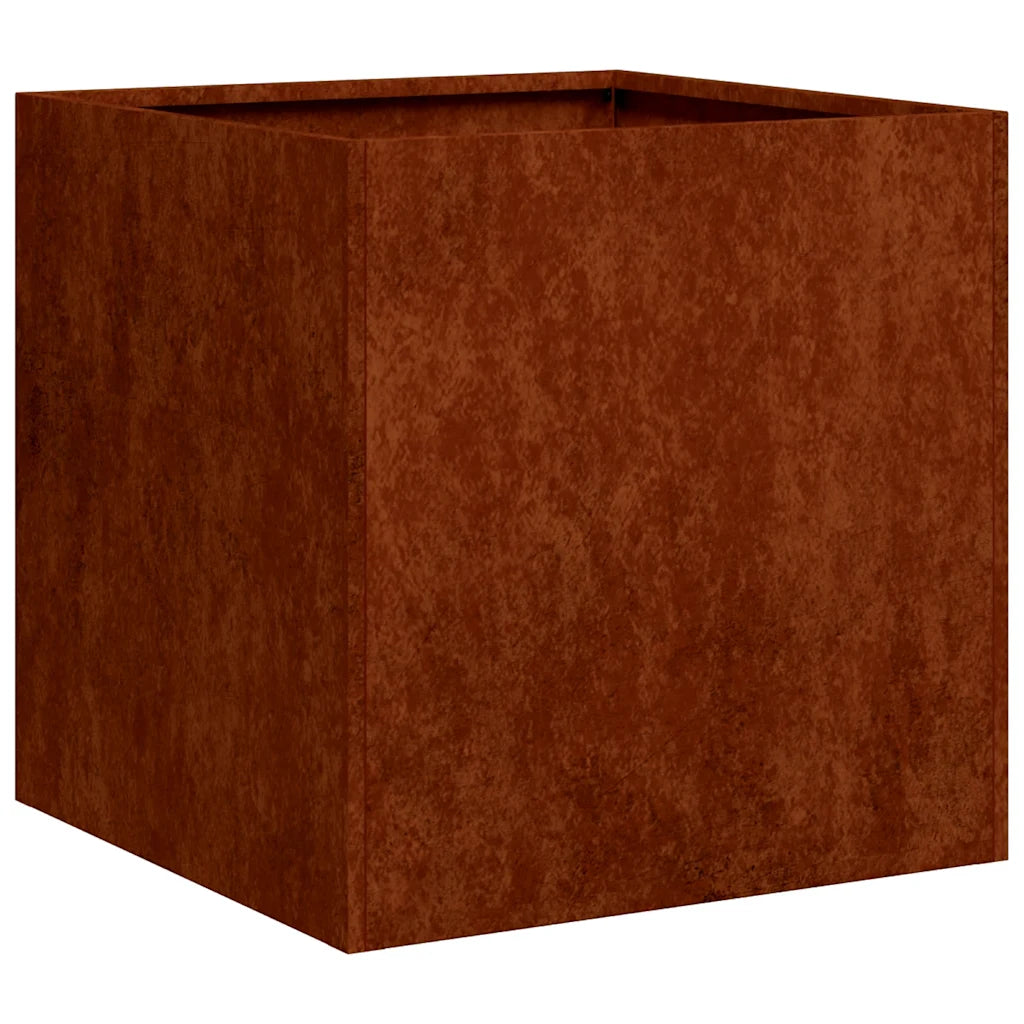 Jardinieră Rusty 40x40x40 cm Oțel pentru intemperii
