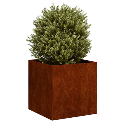 Jardinieră Rusty 40x40x40 cm Oțel pentru intemperii