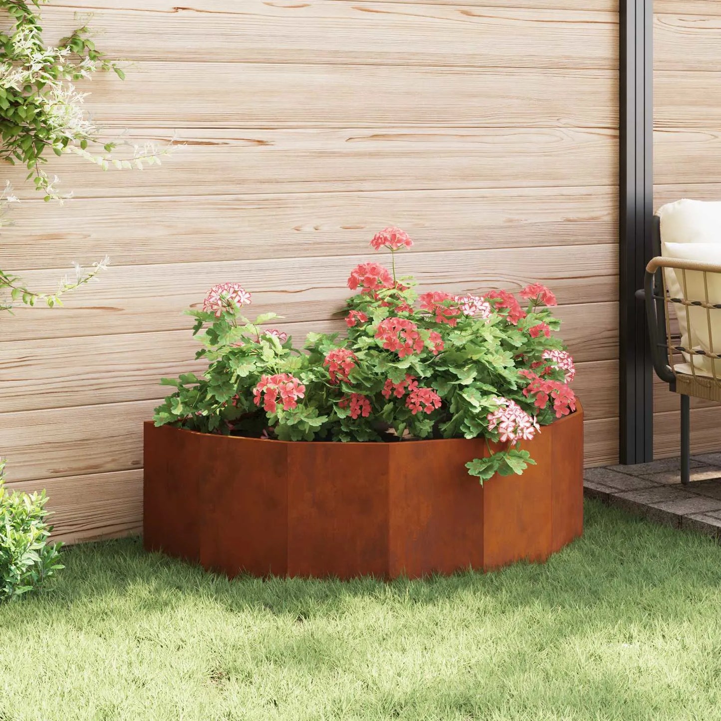 Jardinieră Ruginit 120 x 60 x 35 cm