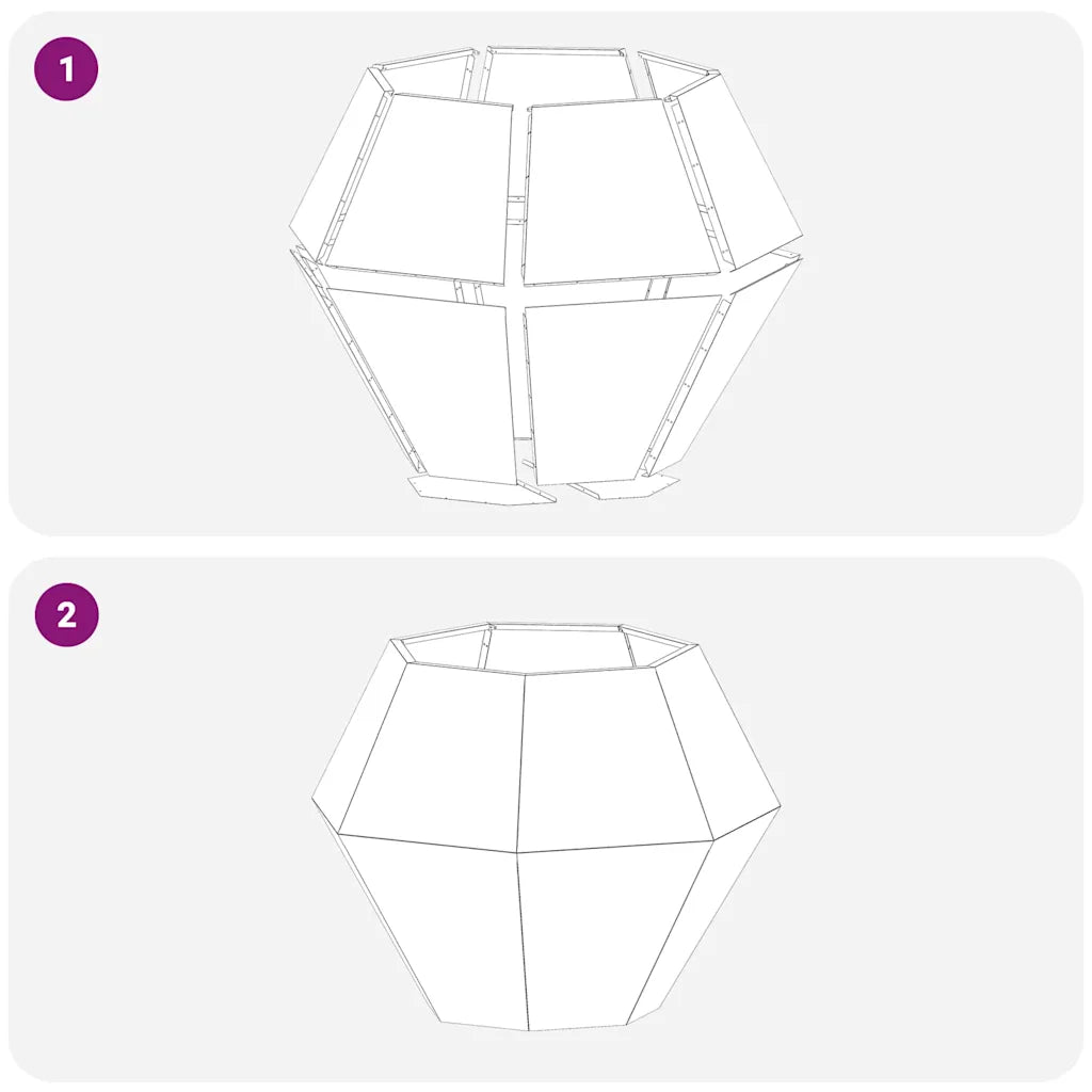 Jardinieră Argintiu 100 x 100 x 80 cm Oţel inoxidabil