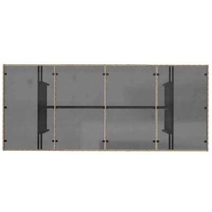Set de masă pentru grădină 7 pcs Bej poliratan