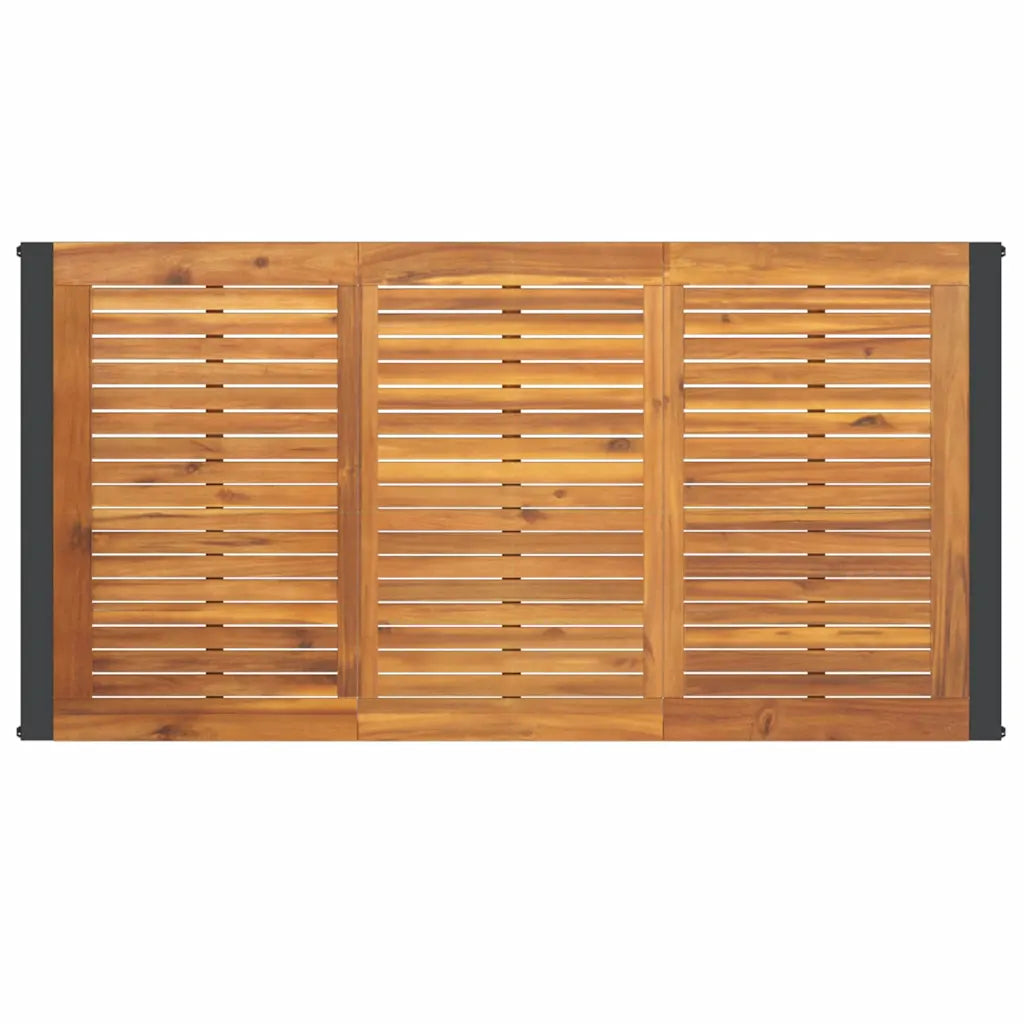 Set de masă pentru grădină 5 pcs Gri și Brown poliratan