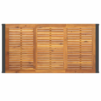 Set de masă pentru grădină 5 pcs Gri și Brown poliratan