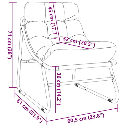 Mobilier de grădină cu pernă 2 pcs Negru 60,5 x 81 x 71 cm