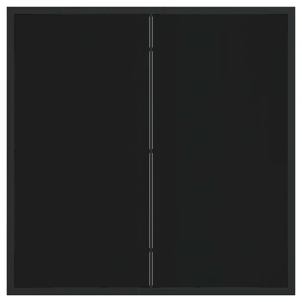 Set de masă pentru grădină 3 pcs Negru Oțel acoperit cu pulbere