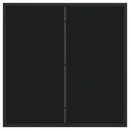 Set de masă pentru grădină 3 pcs Negru Oțel acoperit cu pulbere
