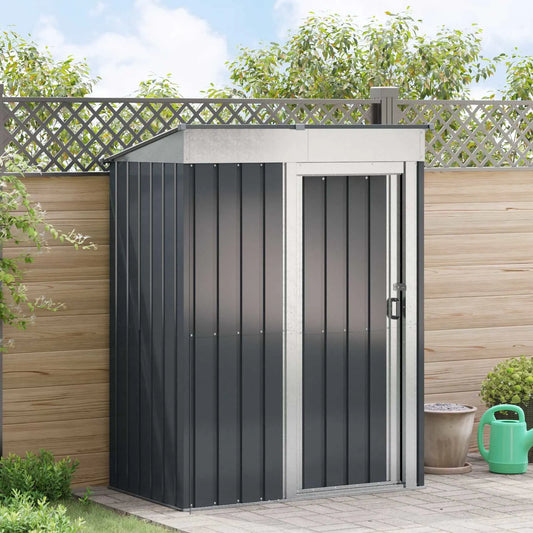 Magazii pentru grădină Antracit 137 x 81 x 180 cm Metal