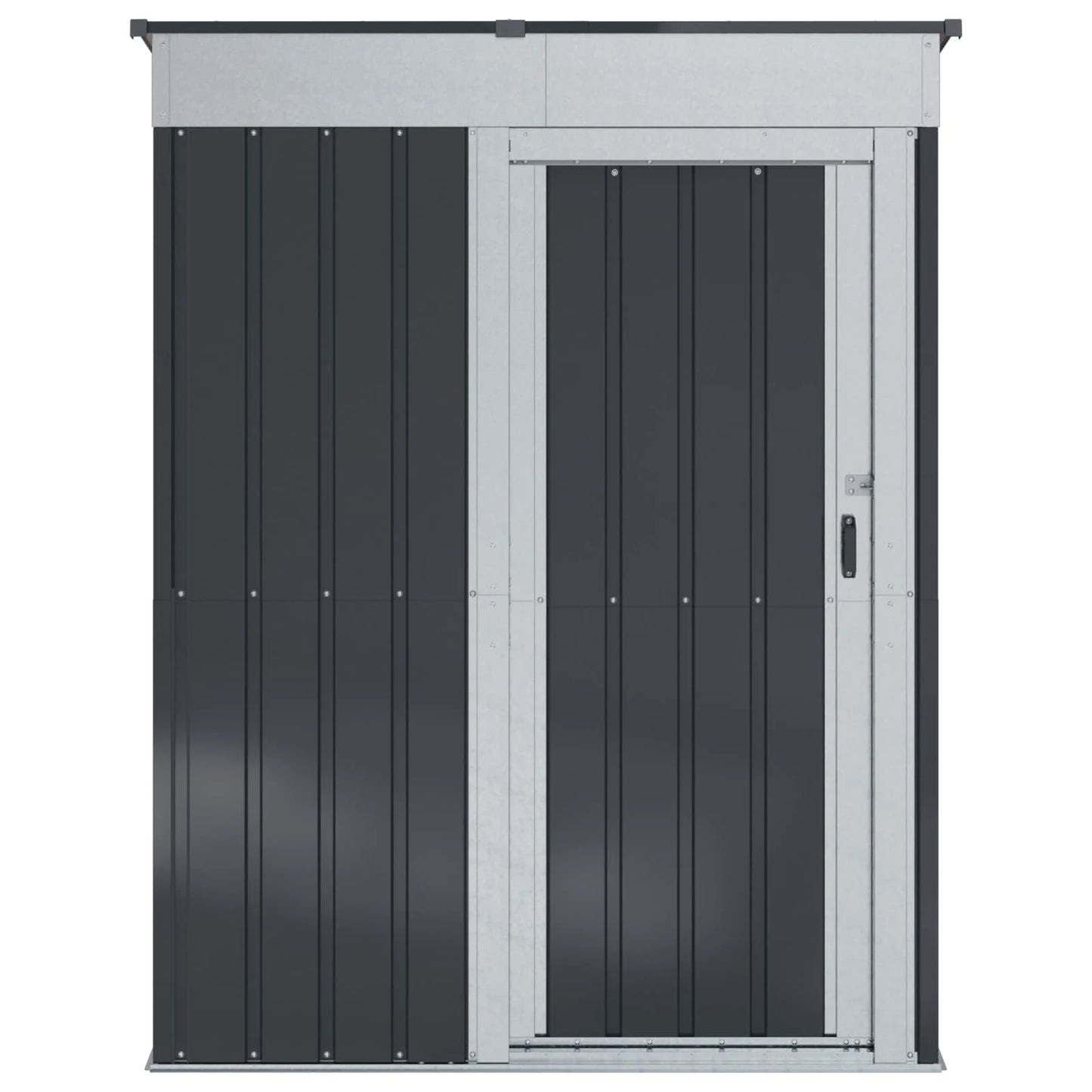 Magazii pentru grădină Antracit 137 x 81 x 180 cm Metal
