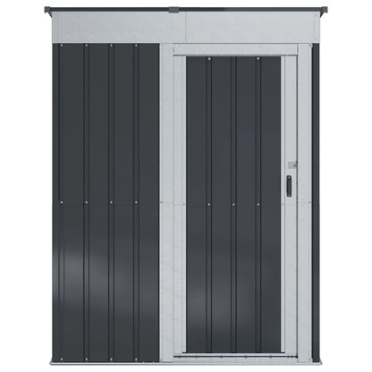 Magazii pentru grădină Antracit 137 x 81 x 180 cm Metal