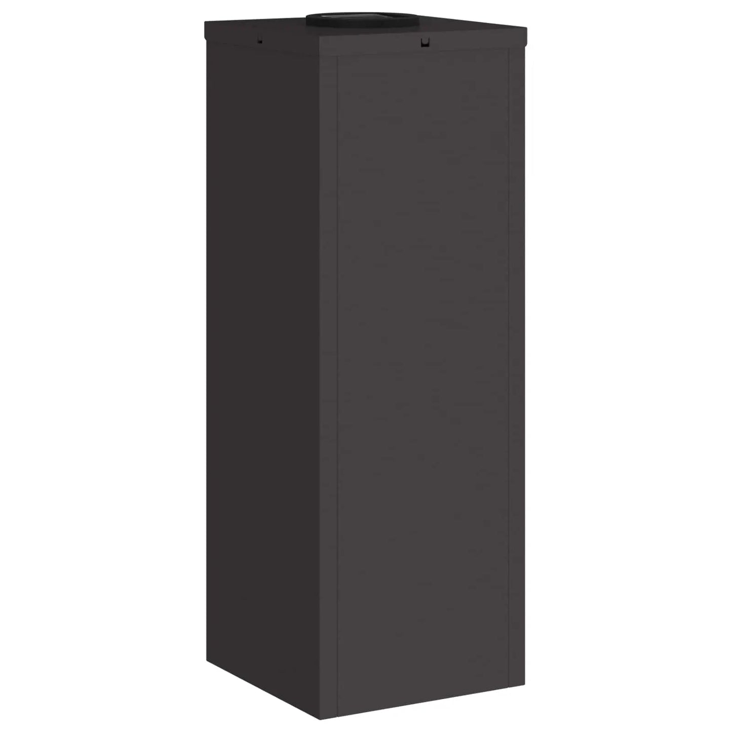 Lampa de parcurs LED solar 2 pcs Negru Oțel laminat la rece