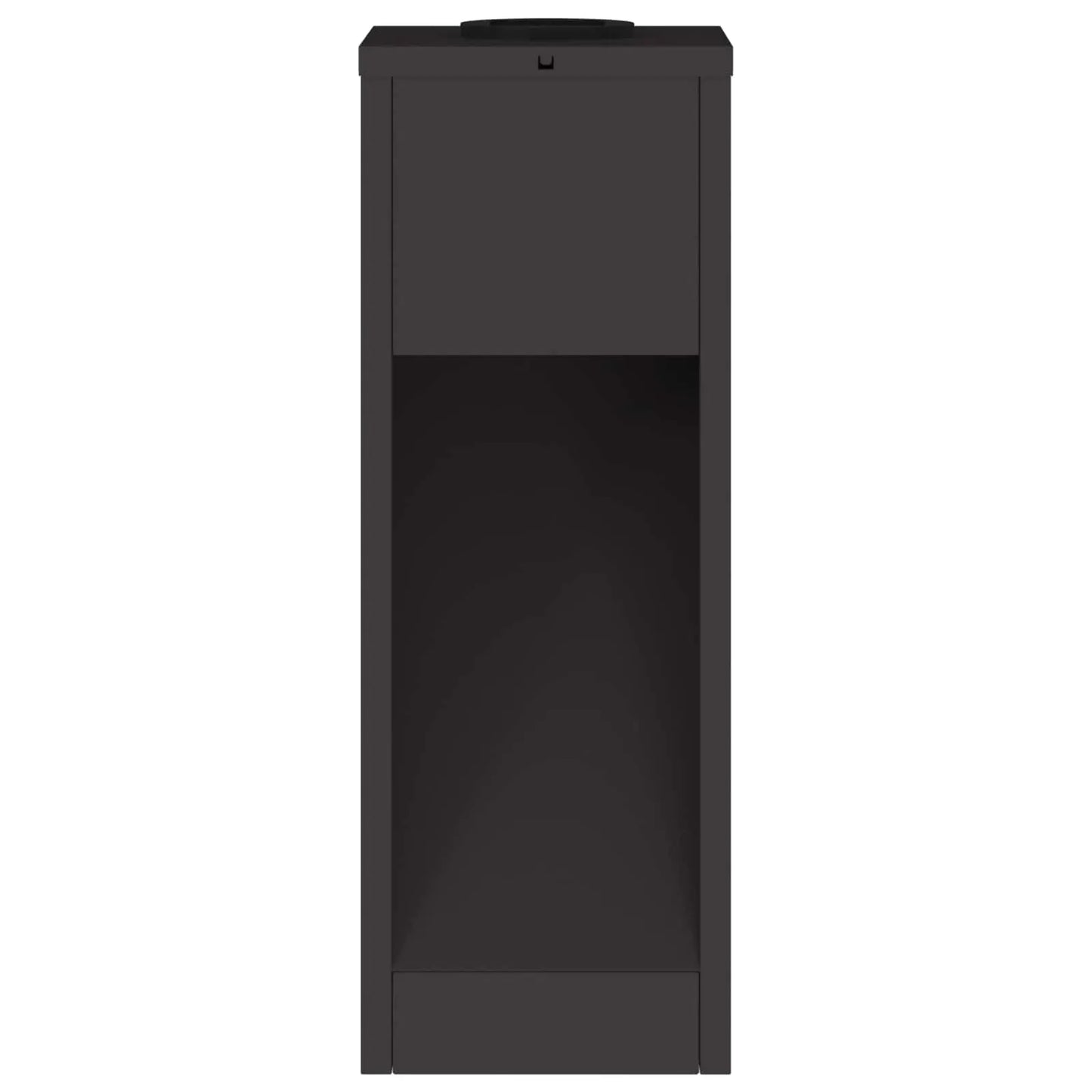 Lampa de parcurs LED solar 2 pcs Negru Oțel laminat la rece