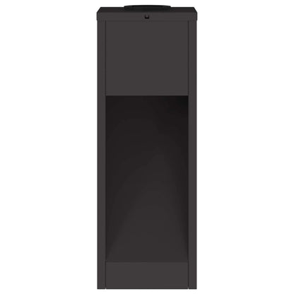 Lampa de parcurs LED solar 2 pcs Negru Oțel laminat la rece