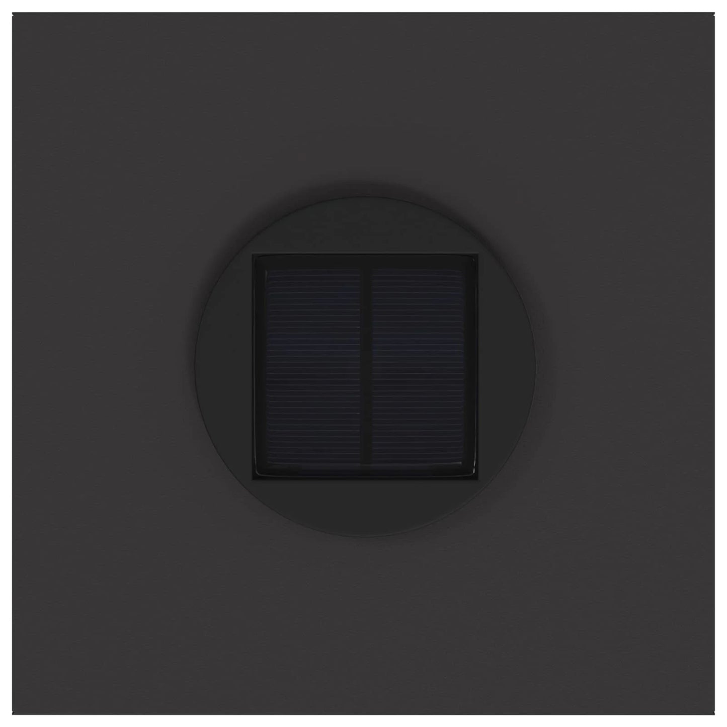 Lampa de parcurs LED solar 2 pcs Negru Oțel laminat la rece