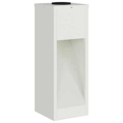 Lampa de parcurs LED solar 2 pcs Alb Oțel laminat la rece