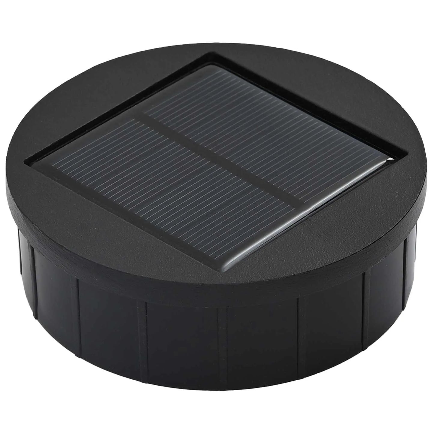 Lampa de parcurs LED solar 2 pcs Alb Oțel laminat la rece