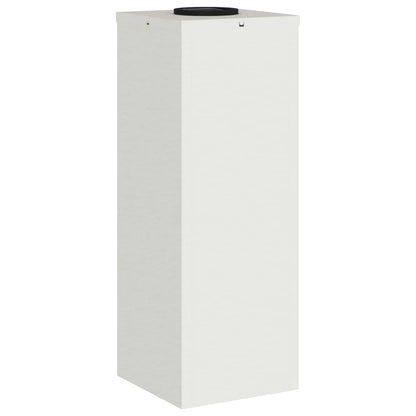 Lampa de parcurs LED solar 2 pcs Alb Oțel laminat la rece