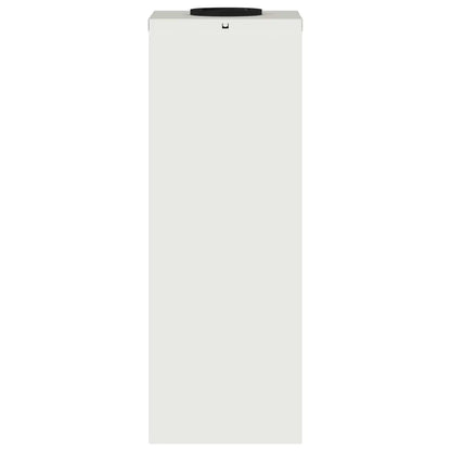 Lampa de parcurs LED solar 2 pcs Alb Oțel laminat la rece