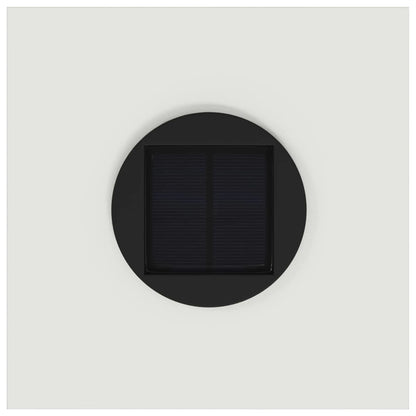Lampa de parcurs LED solar 2 pcs Alb Oțel laminat la rece