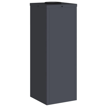 Lampa de parcurs LED solar 2 pcs Antracit Oțel laminat la rece