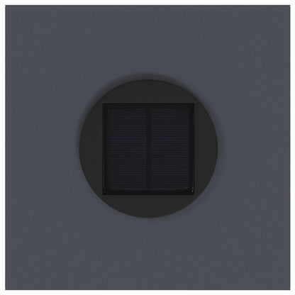 Lampa de parcurs LED solar 2 pcs Antracit Oțel laminat la rece