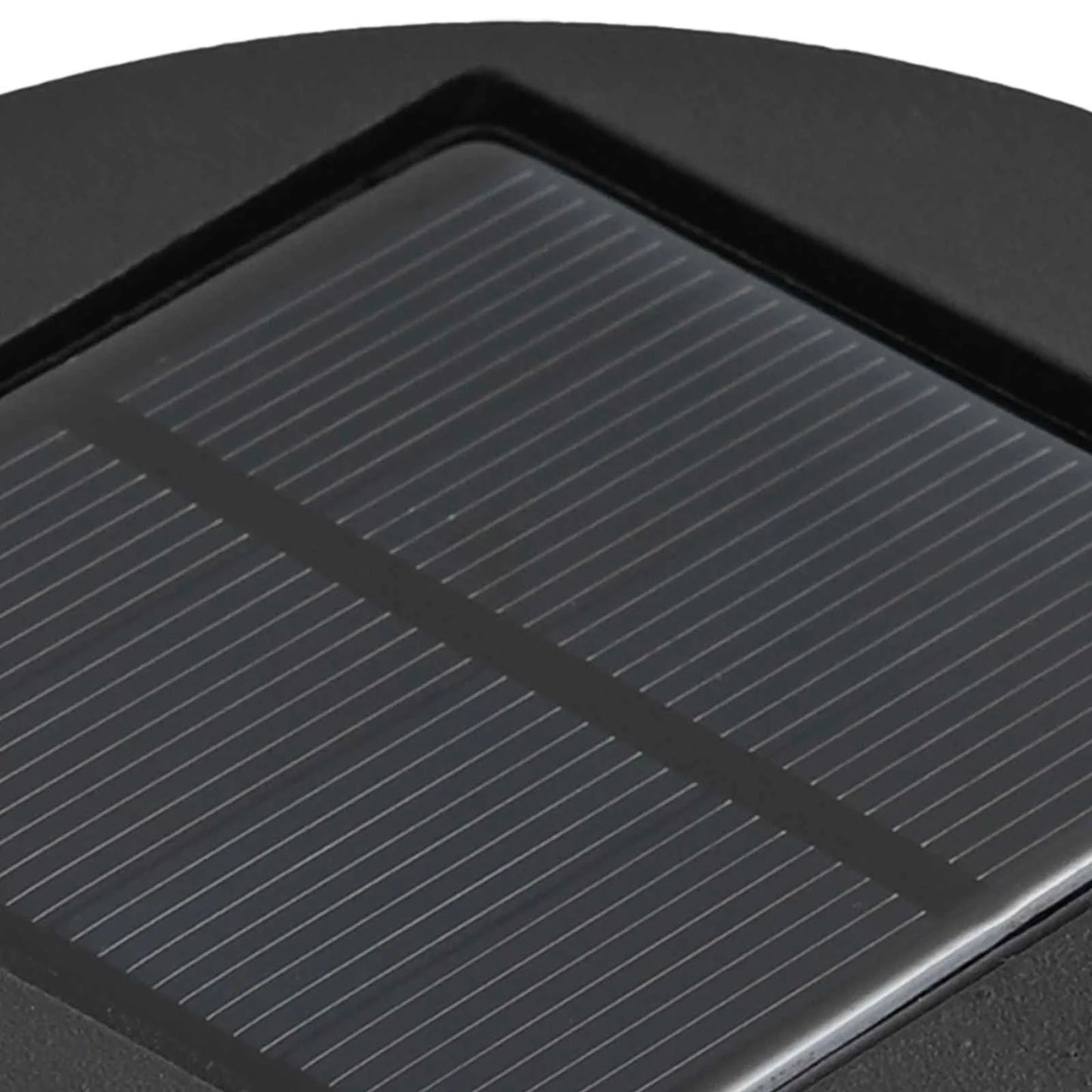 Lumină LED Solară pentru Alei 2 pcs Negru Oțel laminat la rece